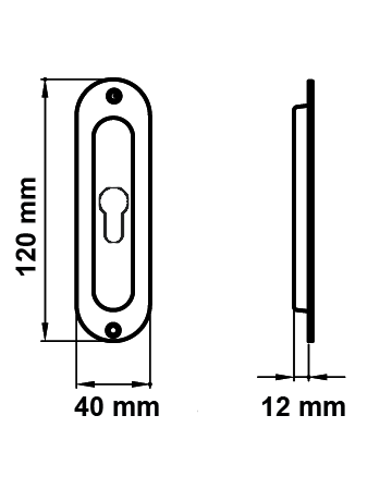 Bild Schiebetürmuschel Z1702 PZ Nickel matt - Karcher Design-1