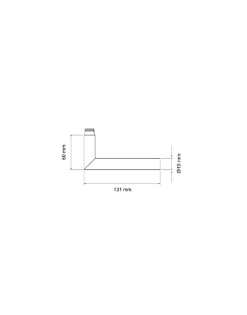 Bild Lochteil Rhodos ER28RMF Links auf Drückerrosette FS 9mm Kosmos schwarz-1