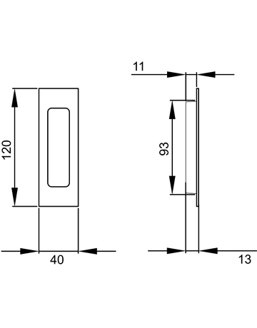 Bild Schiebetürmuschel EZ1720Q ungelocht Kosmos schwarz - Karcher Design-1