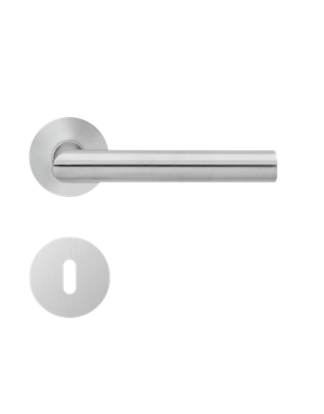 Bild Drückerrosettengarnitur E900 BB Edelstahl matt Slim Style Magnetros.-0