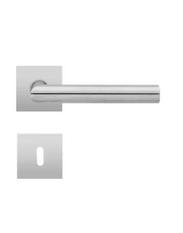 Bild Drückerrosettengarnitur E900Q BB Edelstahl matt Slim Style Magnetros.-0