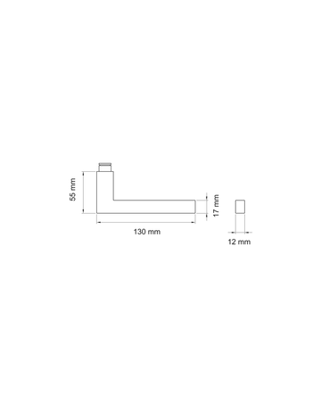 Bild Lochteil Boston EDF58 links FS 9mm Edelstahl matt - Karcher Design-2