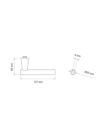 Bild Lochteil Brooklyn EDF59 links FS 9mm Kosmos schwarz - Karcher Design-2