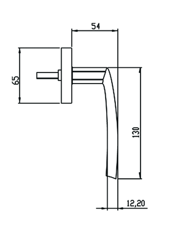 Bild Fenstergriff EF144 mit 4-fach Rasterung Edelstahl matt - Karcher Design-1