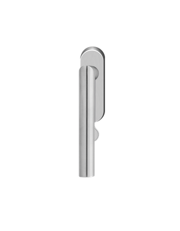 Bild Fenstergriff Rhodos EF284 EAR 400 71 oval Rosette verschließbar Edelstahl matt - Karcher Design-0