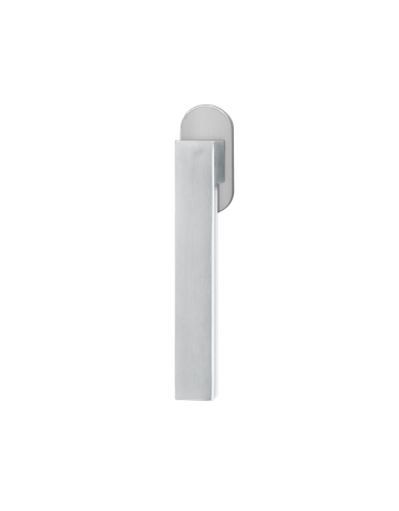 Bild Fenstergriff EF464 mit 4-fach Rasterung Ovale Abdeckkappe Edelstahl matt - Karcher Design-0