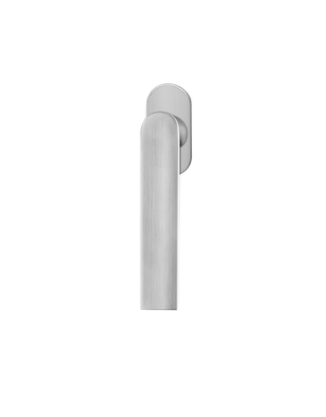 Bild Fenstergriff EF514 mit 4-fach Rasterung Ovale Abdeckkappe Edelstahl matt - Karcher Design-0