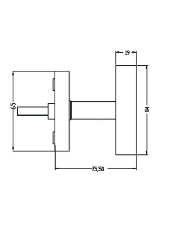 Bild Fenstergriff EFT464Q T-Form Seattle mit 4-fach Rasterung Kosmos schwarz - Karcher Design-1