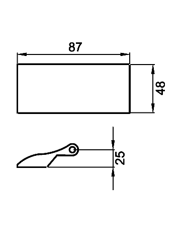 Bild Glastürband EGB 102 71 2-tlg. Edelstahl matt für Falztür 1 Paar - Karcher Design-1