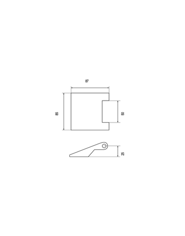 Bild Glastürband EGB 401Q 71 3-tlg. Edelstahl matt für Falztür 1 Stück - Karcher Design-1