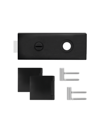 Bild Glastürschloß EGS 360Q BAD 83 mit Bänder Kosmos schwarz verschließbar - Karcher Design-0