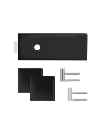 Bild Glastürschloß EGS 360Q OS 83 mit Bänder Kosmos schwarz unverschließbar - Karcher Design-0