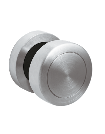 Bild Knopf mit Rosette EK530 R2 fest Edelstahl matt/Kosmos schwarz - Karcher Design-2