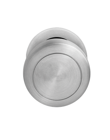 Bild Knopf mit Rosette EK530 R2 fest Edelstahl matt/Kosmos schwarz - Karcher Design-0