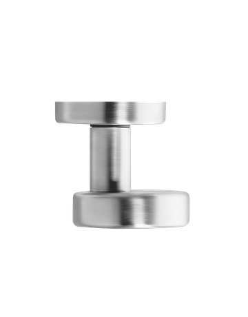 Bild Knopf EK530G RL mit Rosette gekröpft fest Rechts/Links Edelstahl matt - Karcher Design-1