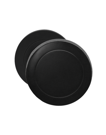 Bild Knopf mit Rosette EK530G RL gekröpft fest Kosmos schwarz - Karcher Design-0