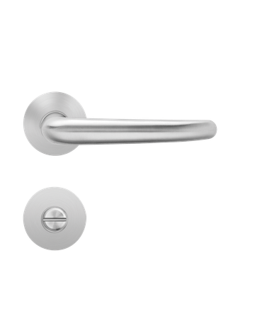 Bild Drücker-Rosettengarnitur Elba EPL22 BAD Edelstahl matt TS 39-47mm PlanDesign - Plan Design-0