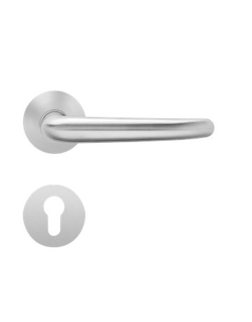 Bild Drücker-Rosettengarnitur Elba EPL22 PZ Edelstahl matt TS 39-47mm PlanDesign - Plan Design-0