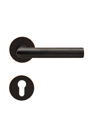 Bild Drücker-Rosettengarnitur Rhodos EPL28 PZ Antik Bronze Optik TS 38-47mm PlanDesign - Plan Design-0