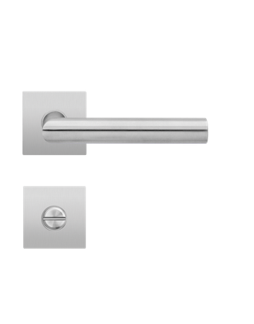Bild Drücker-Rosettengarnitur Rhodos EPL28Q BAD Edelstahl matt TS 38-47mm PlanDesign - Plan Design-0