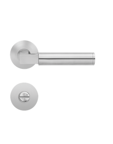 Bild Drücker-Rosettengarnitur Tasmania EPL31 BAD Edelstahl matt TS 38-47mm PlanDesign - Plan Design-0