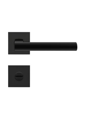Bild Drücker-Rosettengarnitur Madeira EPL45Q BAD Kosmos schwarz TS 38-47mm PlanDesign - Karcher Design-0