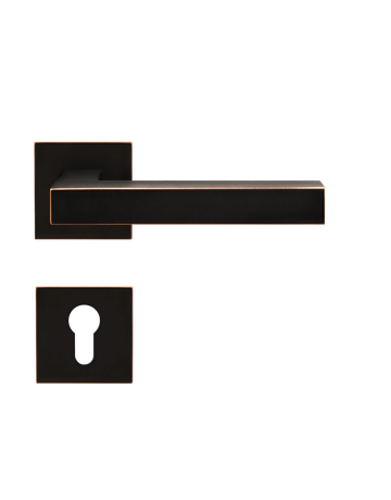 Bild Drücker-Rosettengarnitur Seattle EPL46Q PZ Antik Bronze Optik TS 38-48mm PlanDesign - Plan Design-0