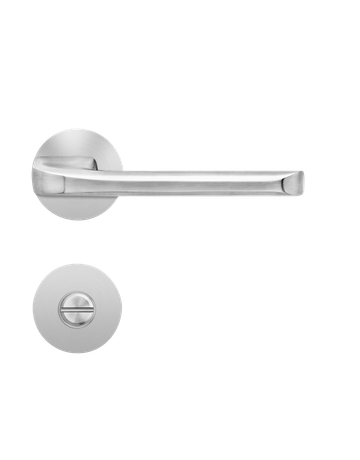 Bild Drücker-Rosettengarnitur Tower EPL86 BAD Edelstahl matt TS 38-47mm PlanDesign - Plan Design-0