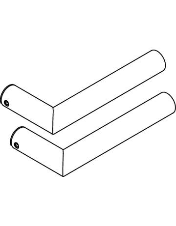 Bild Griffpaar o.Griffrosette Zypern ER29 ODS inkl. Stift Edelstahl matt - Karcher Design-1