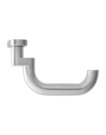 Bild Rahmendrücker Kreta XL ER17RMGF gekrö. FS 9mm für Standflügel Edelstahl matt - Karcher Design-1