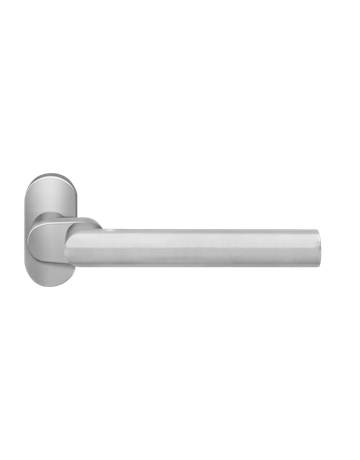 Bild Rahmentürlocht. Rhodos XL gekröpft Edelstahl matt für 8 und 9mm Stift oval - Karcher Design-0
