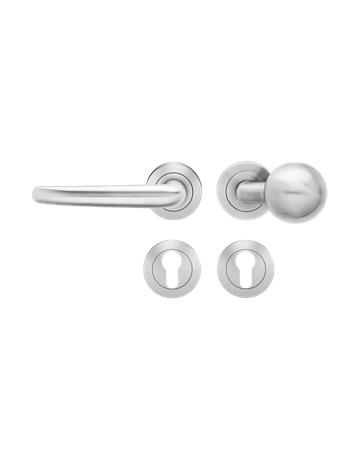 Bild Wechselgarnitur Elba ER22-WG links Edelstahl matt TS 38-48mm - Karcher Design-0