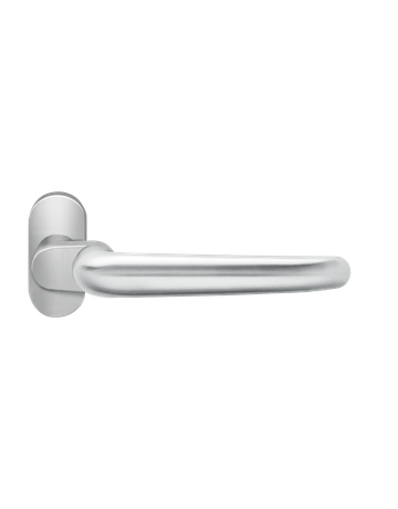 Bild Rahmentürlochteil Elba gekröpft Edelstahl matt für 8 und 9mm Stift oval - Karcher Design-0