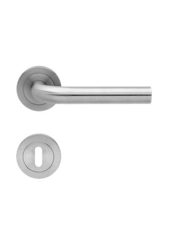 Bild Drücker-Rosettengarnitur Malta ER25 BB Edelstahl matt TS 39-48mm - Karcher Design-0