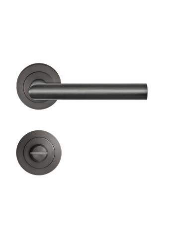 Bild Drücker-Rosettengarnitur Rhodos ER28 BAD Titan grau TS 38-47mm - Karcher Design-0