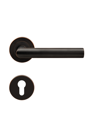 Bild Drücker-Rosettengarnitur Rhodos ER28 PZ Antik Bronze TS 39-48mm - Karcher Design-0