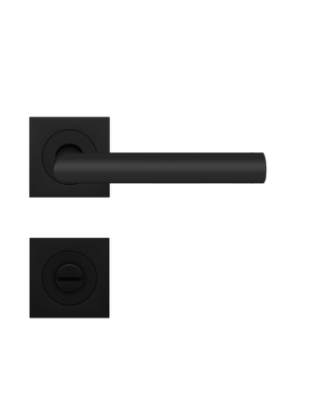 Bild Drücker-Rosettengarnitur Rhodos ER28Q BAD Kosmos schwarz TS 38-45mm - Karcher Design-0