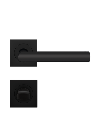 Bild Drücker-Rosettengarnitur Rhodos ER28Q BAD Kosmos schwarz TS 38-45mm - Karcher Design-2