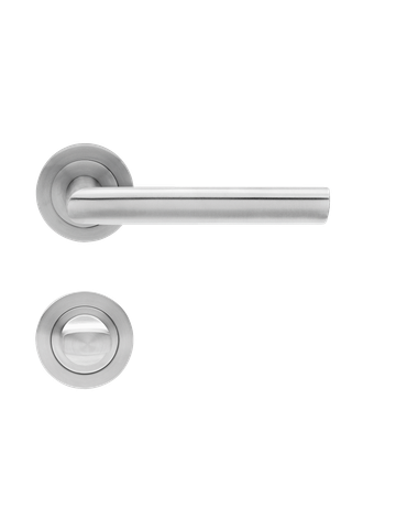 Bild Drücker-Rosettengarnitur Zypern ER29 BAD Edelstahl matt TS 39-45mm - Karcher Design-3