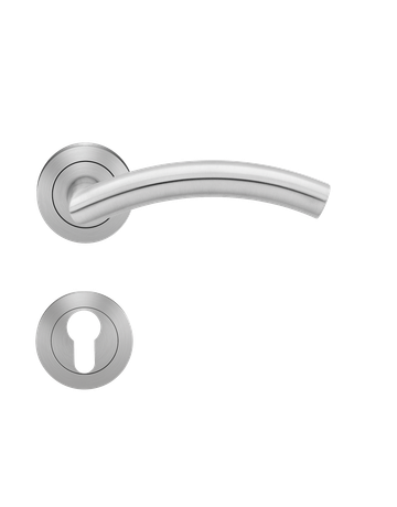 Bild Drücker-Rosettengarnitur Korsika ER30 PZ Edelstahl matt TS 39-48mm - Karcher Design-0