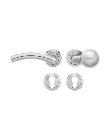 Bild Wechsel-Rosettengarnitur Korsika ER30 PZ Edelstahl matt links TS 39-48mm - Karcher Design-0