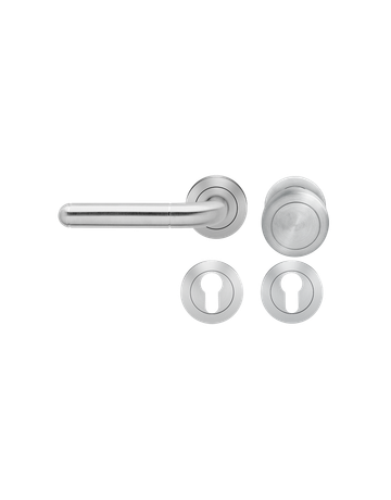 Bild Wechsel-Rosettengarnitur Lignano ER35 PZ Edelstahl matt links TS 39-48mm - Karcher Design-0