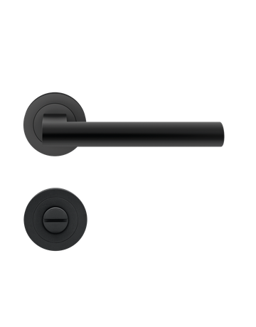 Bild Drücker-Rosettengarnitur Madeira ER45 BAD Kosmos schwarz TS 38-47mm - Karcher Design-0