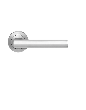 Bild Drücker-Rosettengarnitur Madeira ER45 OS ohne Schlüsselrosette Edelstahl matt TS 38-47mm - Karcher Design-0