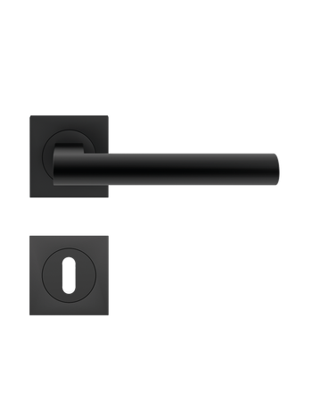 Bild Drücker-Rosettengarnitur Madeira ER45Q BB Kosmos schwarz TS 38-48mm - Karcher Design-0