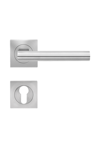 Bild Drücker-Rosettengarnitur Madeira ER45Q PZ Edelstahl matt TS 39-48mm - Karcher Design-0