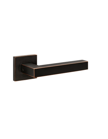 Bild Drücker-Rosettengarnitur Seattle ER46Q OS ohne Schlüsselrosette Antik Bronze Optik - Karcher Design-3