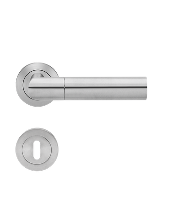Bild Drücker-Rosettengarnitur Oregon ER48 BB Edelstahl matt TS 39-48mm - Karcher Design-0