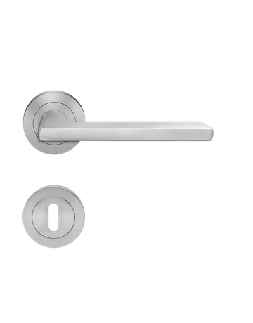 Bild Drücker-Rosettengarnitur Montana ER54 BB Edelstahl matt TS 39-48mm - Karcher Design-0