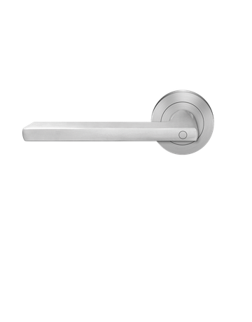 Bild Drücker-Rosettengarnitur Montana ER54 DIN L ohne Schlüsselrosette Edelstahl matt KD Basic TS 45mm-0